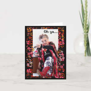 humoristische meid kaart