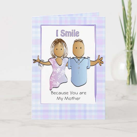 Humoristische Moeder Grappige Cartoon Etnische Ver Kaart (Voorkant)
