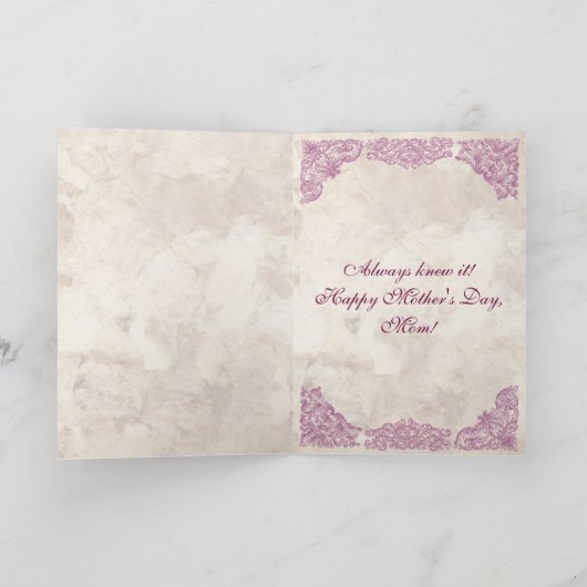 Humoristische Moederdag Kaart (Binnen)