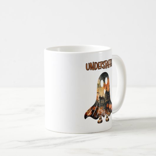 Humoristische Mok Ghost Halloween onderbezet (Voorkant rechts)