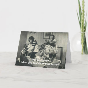 Humoristische Monkey Kaart