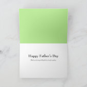 Humoristische nostalgische kaart - vliegvissen met (Binnen)