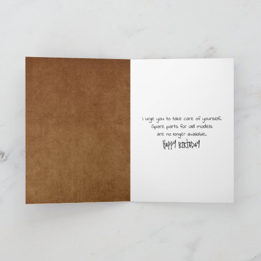 Humoristische Old Age Potion Medicine Fles Kaart (Binnen)