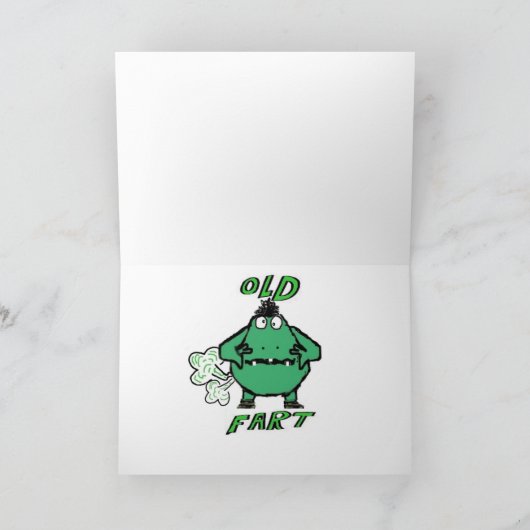 Humoristische 'Old Fart' Verjaardag Kaart (Binnen)