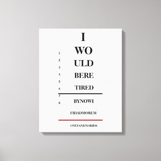 Humoristische Ooggrafiek Canvas Afdruk (Voorkant)