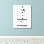 Humoristische Ooggrafiek Canvas Afdruk (Insitu (Houten vloer))