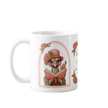 Humoristische Oranje struisvogelillustratie Mok