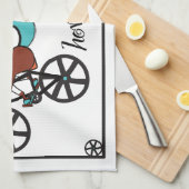 humoristische paarden theedoek (Quarter Fold)