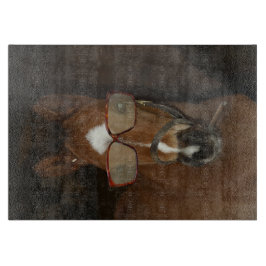 Humoristische Paardenveulen Roken Sigaar Snijplank