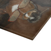 Humoristische Paardenveulen Roken Sigaar Snijplank (Hoek)