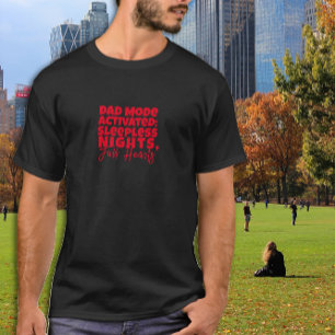 Humoristische papa Cadeaus zwart letter T-shirt