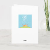 Humoristische pindakaas en geleisandwich feestdagen kaart (Achterkant)