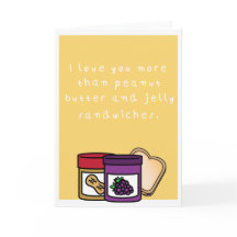 Humoristische pindakaas en geleisandwich