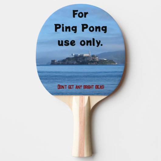 Humoristische Ping Pong paddle Tafeltennisbatje (Voorkant)