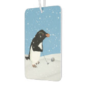Humoristische Pinguïn Spelen Golf Luchtverfrisser (Links)