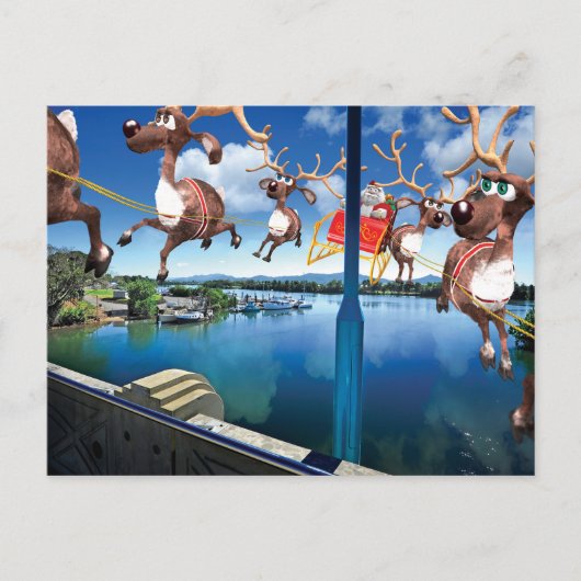 Humoristische Post Kaarten van de pelgrimstocht va Feestdagenkaart (Voorkant)