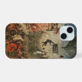 Humoristische print van een theateracteur iPhone 15 case (Achterkant horizontaal)