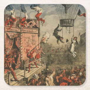 Humoristische print van een theateracteur kartonnen onderzetters