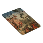 Humoristische print van een theateracteur magneet (Rechterzijde)