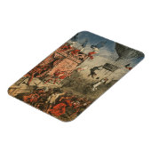 Humoristische print van een theateracteur magneet (Linkerzijde)