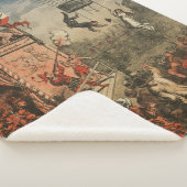 Humoristische print van een theateracteur sherpa deken (3/4)