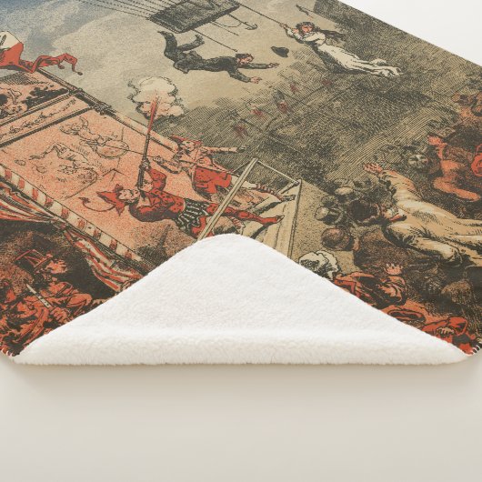 Humoristische print van een theateracteur sherpa deken (3/4)