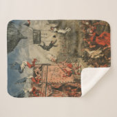 Humoristische print van een theateracteur sherpa deken (Voorkant (horizontaal))