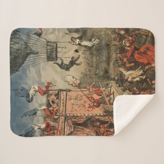 Humoristische print van een theateracteur sherpa deken (Voorkant (horizontaal))