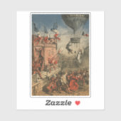 Humoristische print van een theateracteur sticker (Vel)