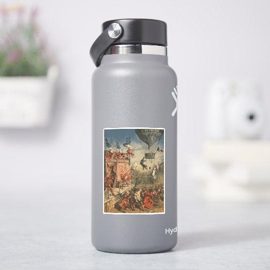 Humoristische print van een theateracteur sticker (HydroFlask)