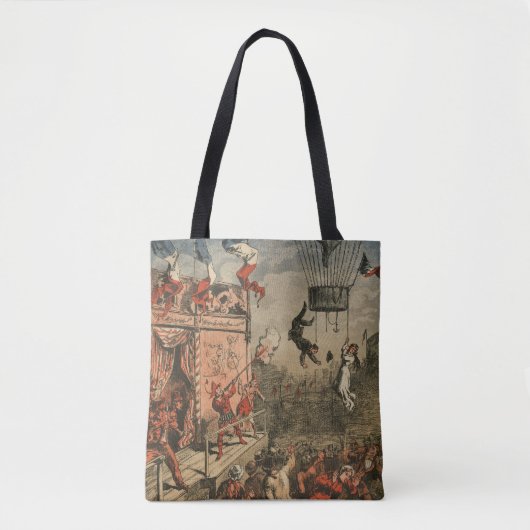 Humoristische print van een theateracteur tote bag (Voorkant)