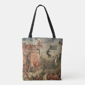 Humoristische print van een theateracteur tote bag (Achterkant)