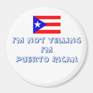 Humoristische Puerto Ricaanse magneet