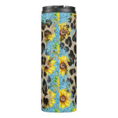 Humoristische quote over veroudering met luipaardp thermosbeker (Achterkant)