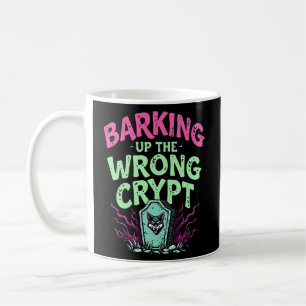 Humoristische Retro Gothic Barking Up De Verkeerde Koffiemok