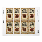 Humoristische Road Kill Home Bierbrouwlabel Etiket (Full Sheet)