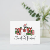 Humoristische Schattigee Grappige Kerst Briefkaart (Staand voorkant)