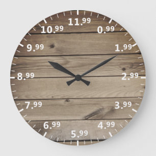 Humoristische Shop Prijsklok - Shopper Time Humor Grote Klok