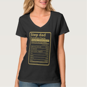 Humoristische stap vader voeding feiten Vaderdag p T-shirt