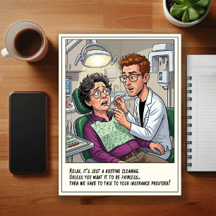 Humoristische Tandartspraktijk Cartoon Briefkaart
