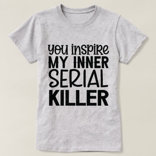 Humoristische tekstgrafiek met een duistere komisc t-shirt (Design voorkant)