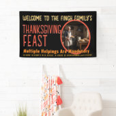 HUMORISTISCHE THANKSGIVING FAMILIE FEEST BANNER (Insitu)