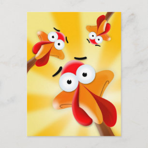 Humoristische Thanksgiving, Happy Turkey Day Feestdagenkaart