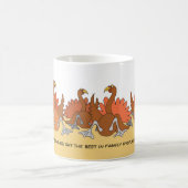 Humoristische Thanksgiving Turkije Mok (Center)