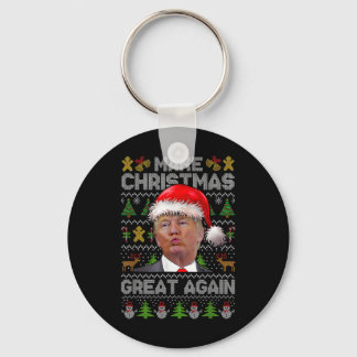 Humoristische Trump Ill Christmas-T-shirt Sleutelhanger