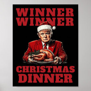 Humoristische Trump Kerstmis - Winnaar Kerstmis Poster
