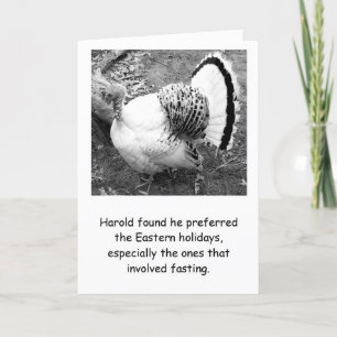 Humoristische Turkije Thanksgiving Kaart