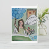 Humoristische uitnodiging voor Baby-Show (Staand voorkant)