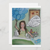 Humoristische uitnodiging voor Baby-Show (Voorkant / Achterkant)