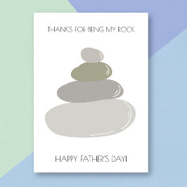 Humoristische Vaderdag-Kaart met Rock Pun Kaart